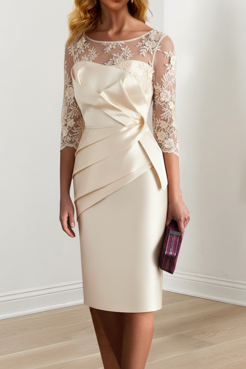 Sheath/Column Knee-Length Mother of the Bride Dresses