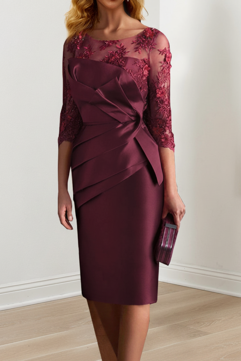 Sheath/Column Knee-Length Mother of the Bride Dresses