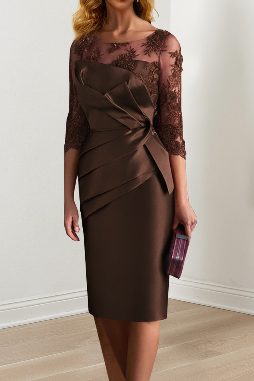 Sheath/Column Knee-Length Mother of the Bride Dresses