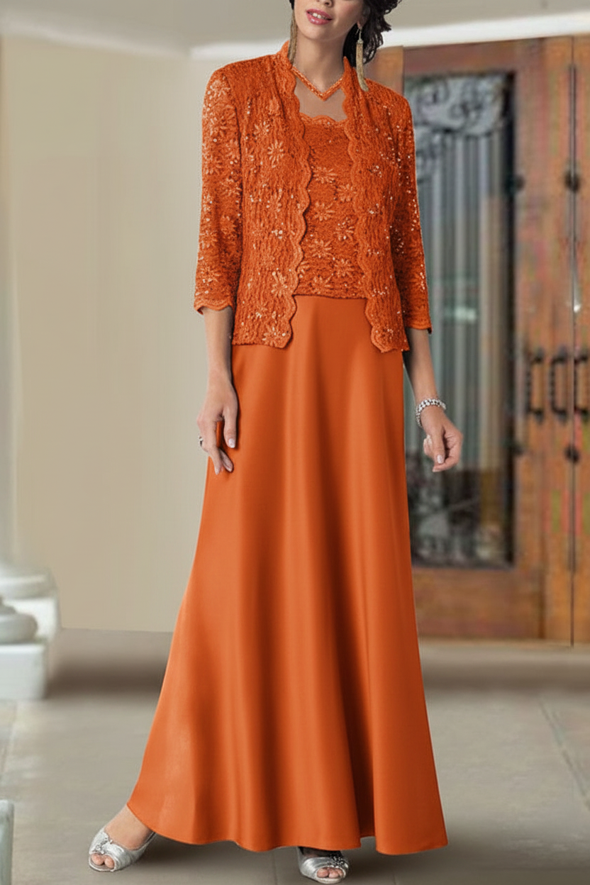 Sheath/Column Spaghetti Straps Floor-Length Mother of the Bride Dresses