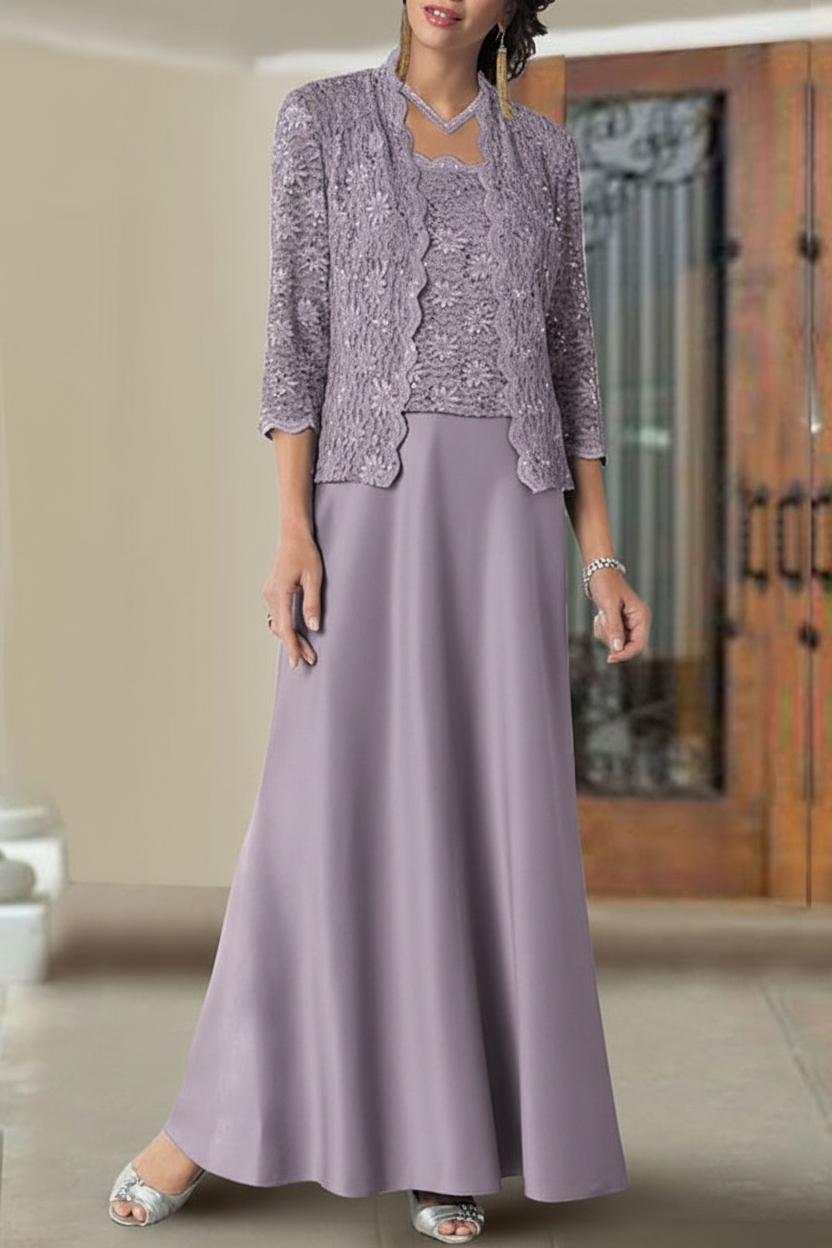 Sheath/Column Spaghetti Straps Floor-Length Mother of the Bride Dresses