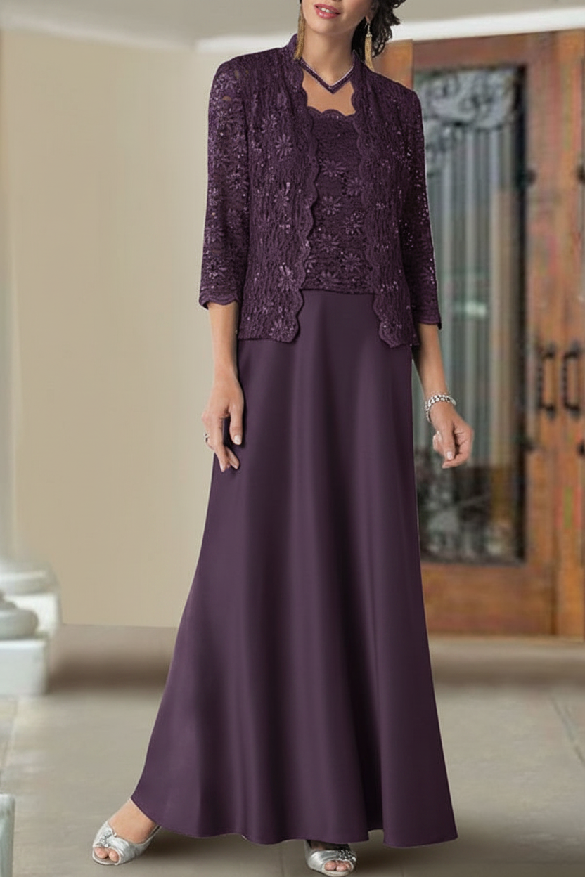 Sheath/Column Spaghetti Straps Floor-Length Mother of the Bride Dresses