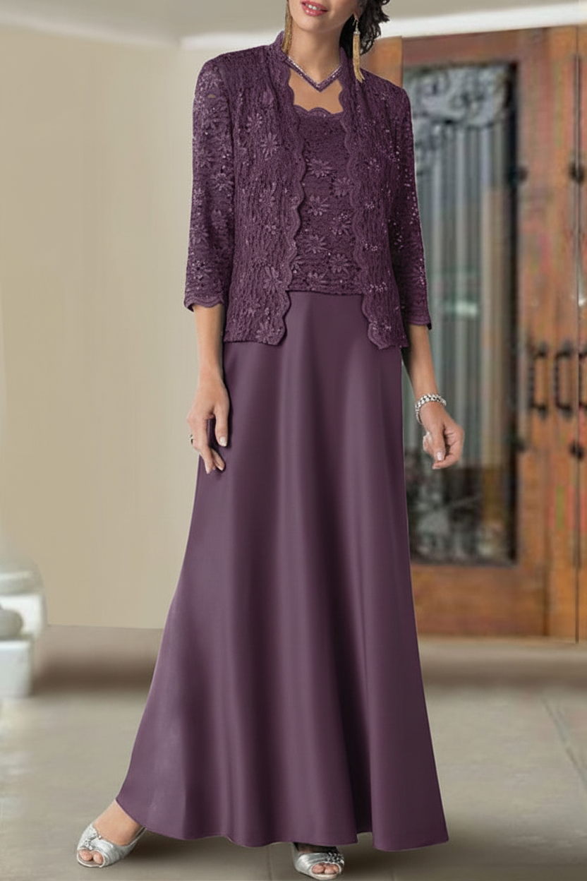 Sheath/Column Spaghetti Straps Floor-Length Mother of the Bride Dresses