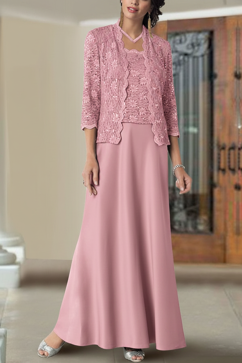 Sheath/Column Spaghetti Straps Floor-Length Mother of the Bride Dresses