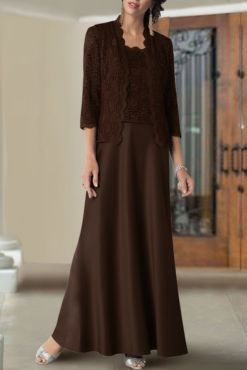 Sheath/Column Spaghetti Straps Floor-Length Mother of the Bride Dresses