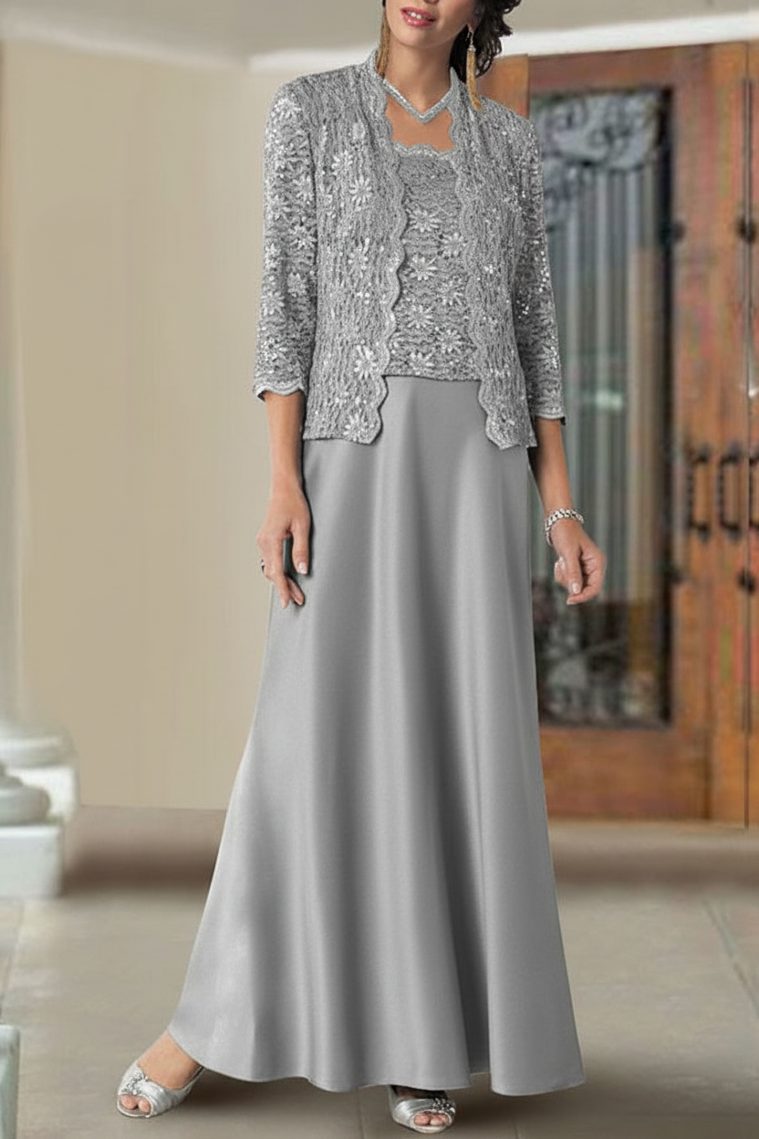 Sheath/Column Spaghetti Straps Floor-Length Mother of the Bride Dresses