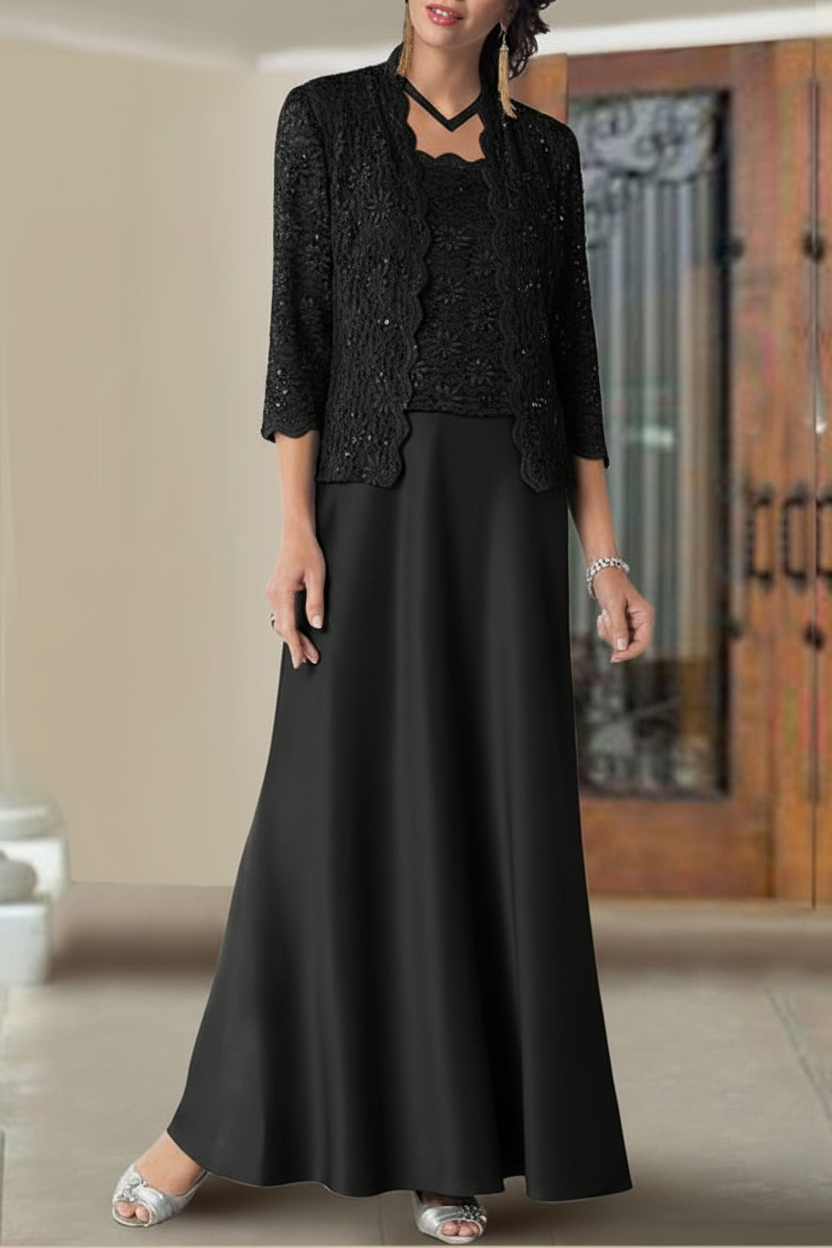 Sheath/Column Spaghetti Straps Floor-Length Mother of the Bride Dresses