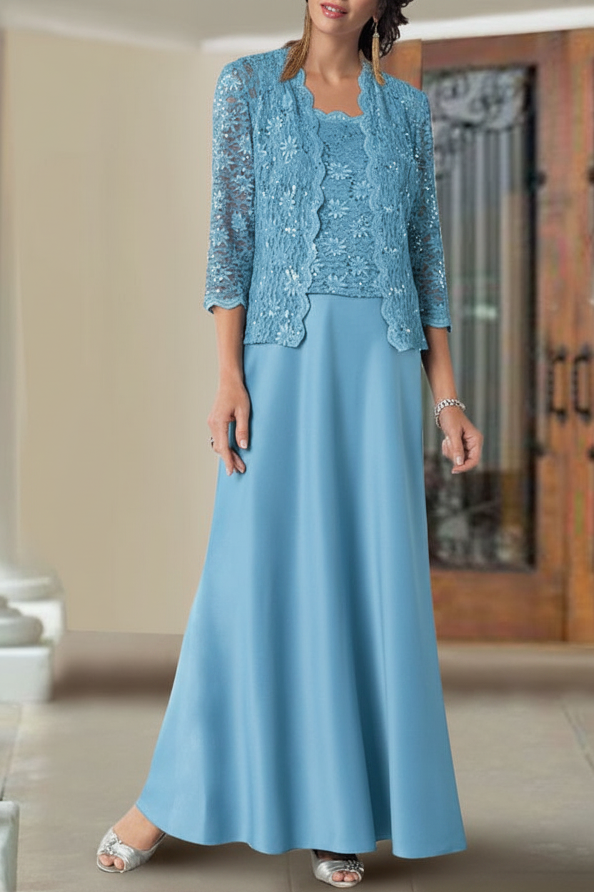 Sheath/Column Spaghetti Straps Floor-Length Mother of the Bride Dresses