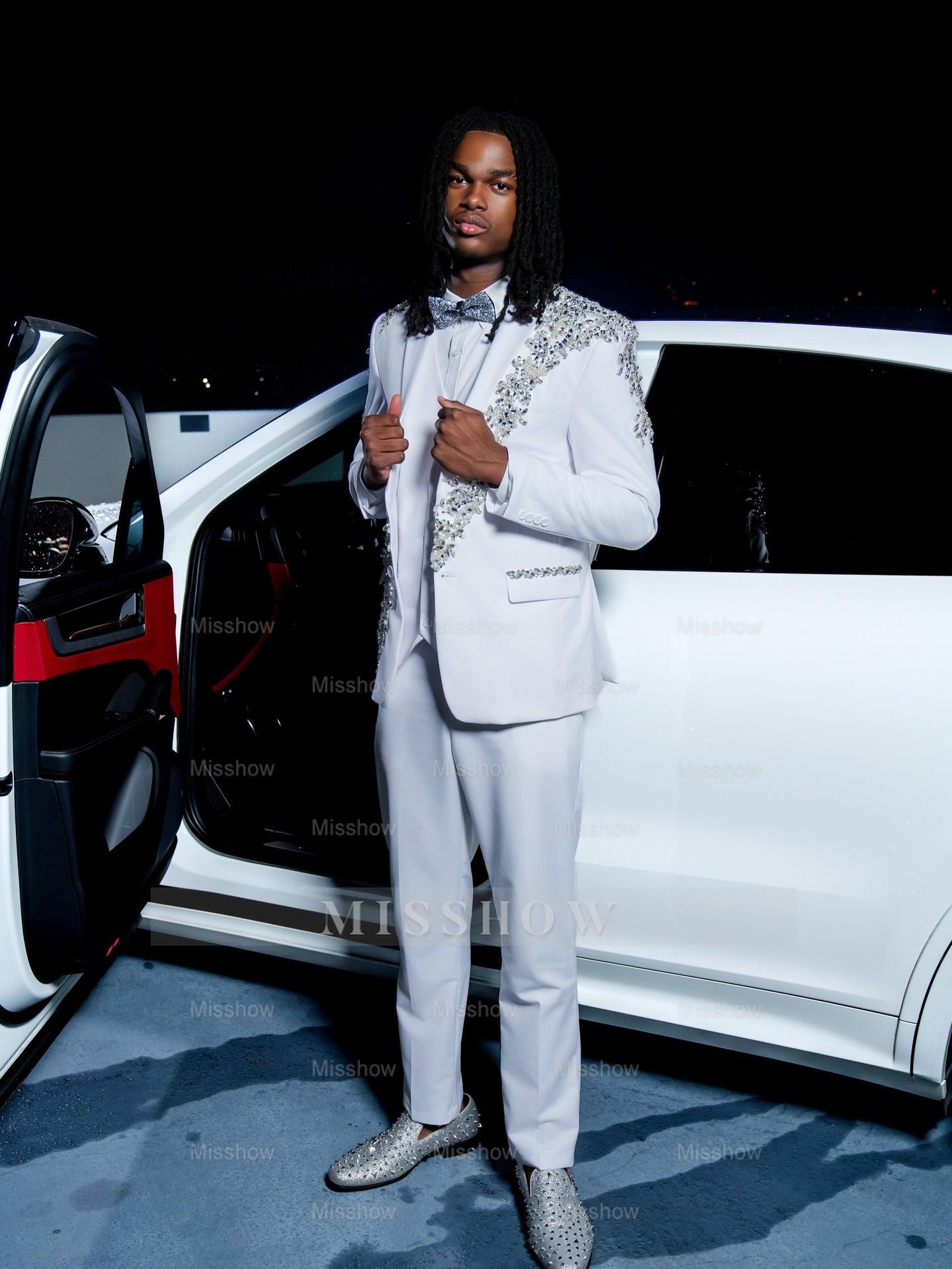 Silver Strapless Prom Dress Sequin Mermaid Gown with Veil and Beads