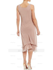 Sleeveless Tea-Length Mother Of The Bride Pantsuits With Jacket in A-Line/Princess Round Neck Style