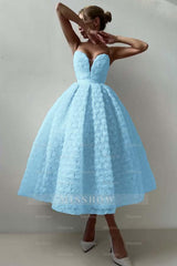 Strapless Sleeveless Long A Line Formal Dress With Appliques Belt