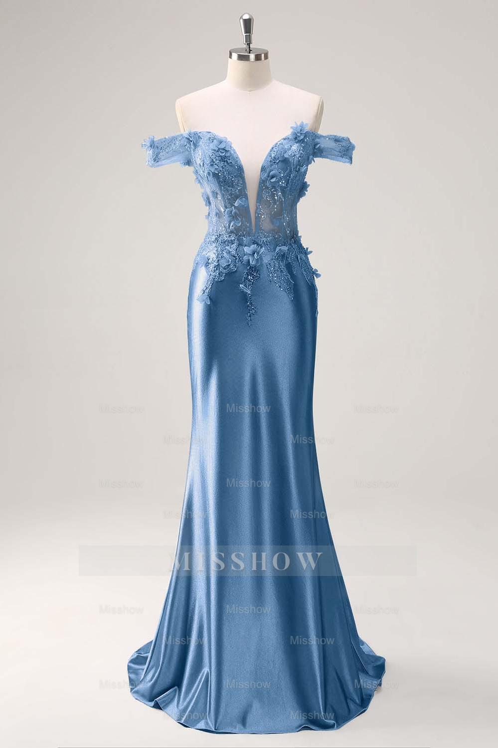 Strapless Sleeveless Long Mermaid Formal Dress With Appliques Pleated