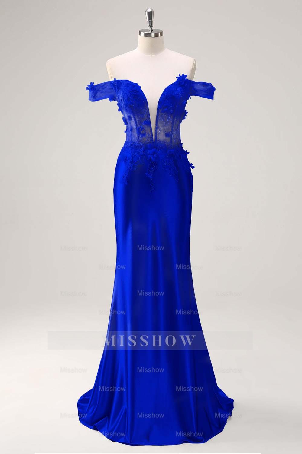 Strapless Sleeveless Long Mermaid Formal Dress With Appliques Pleated