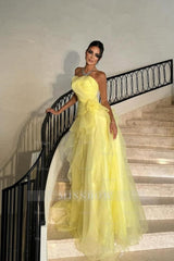 Strapless Sleeveless Sweetheart Long Formal Dress With Pleated