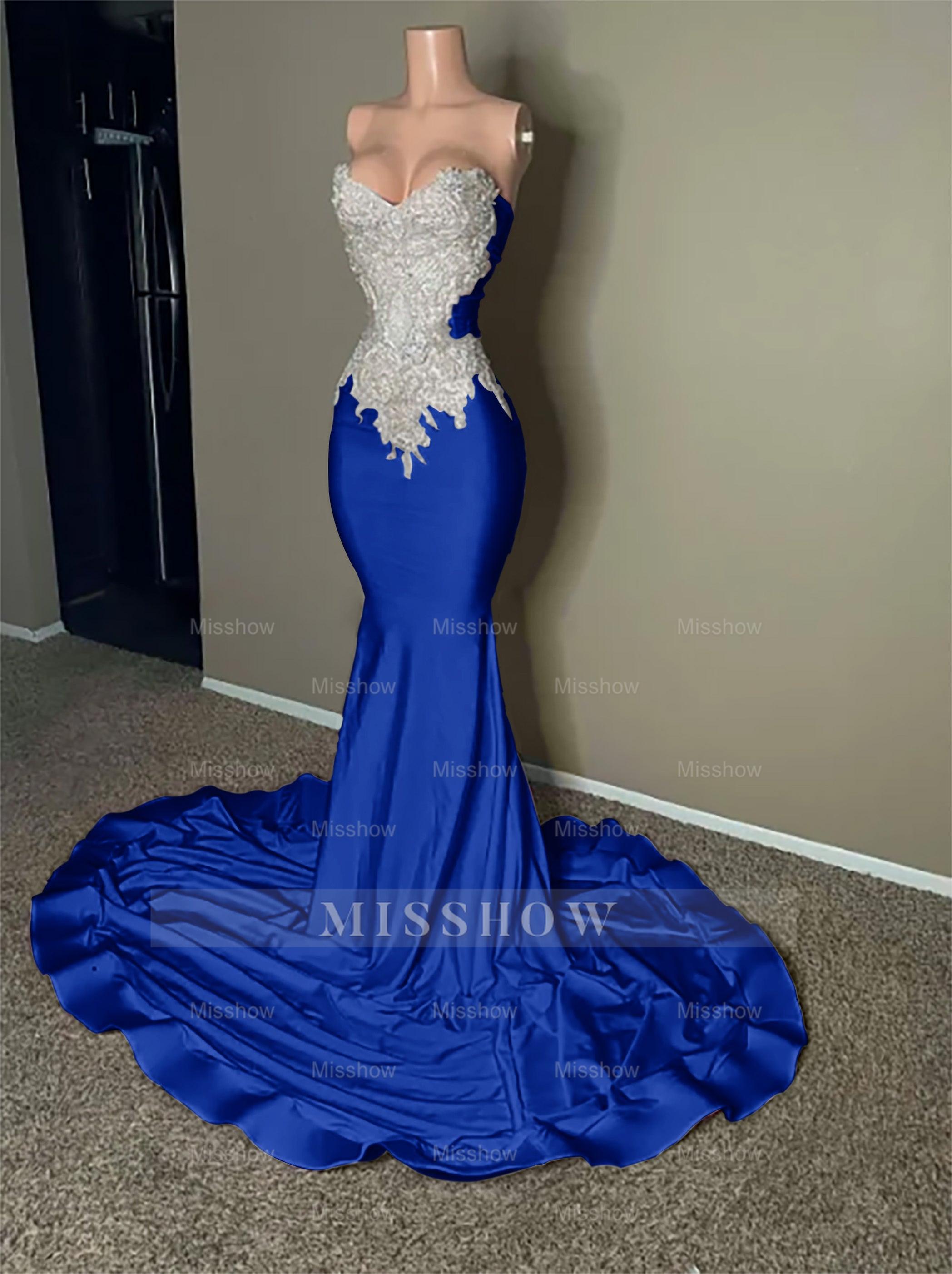 Stunning Pink Sleeveless Strapless Mermaid Long Formal Dress With Embroidery