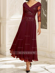 Sweetheart A-Line Princess Ankle-Length Mother of the Bride Dress with Half Sleeves and Lace