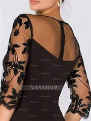 Sweetheart A-Line Princess Floor-Length Plus Size Mother of the Bride Dress with 3/4 Sleeves Lace & Side Split