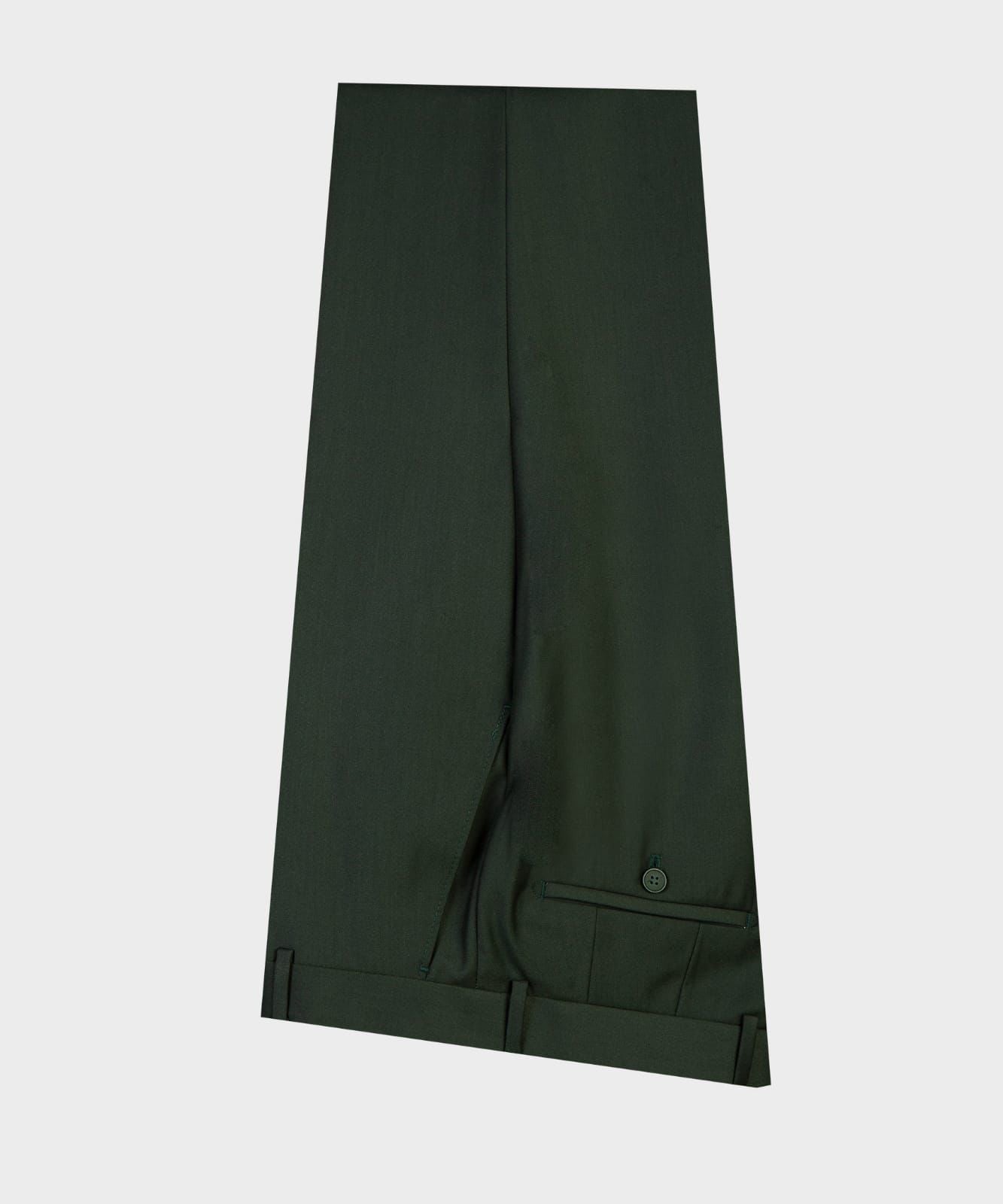 Tailored Dark Green Peak Lapel Double Breasted Men’s Suits