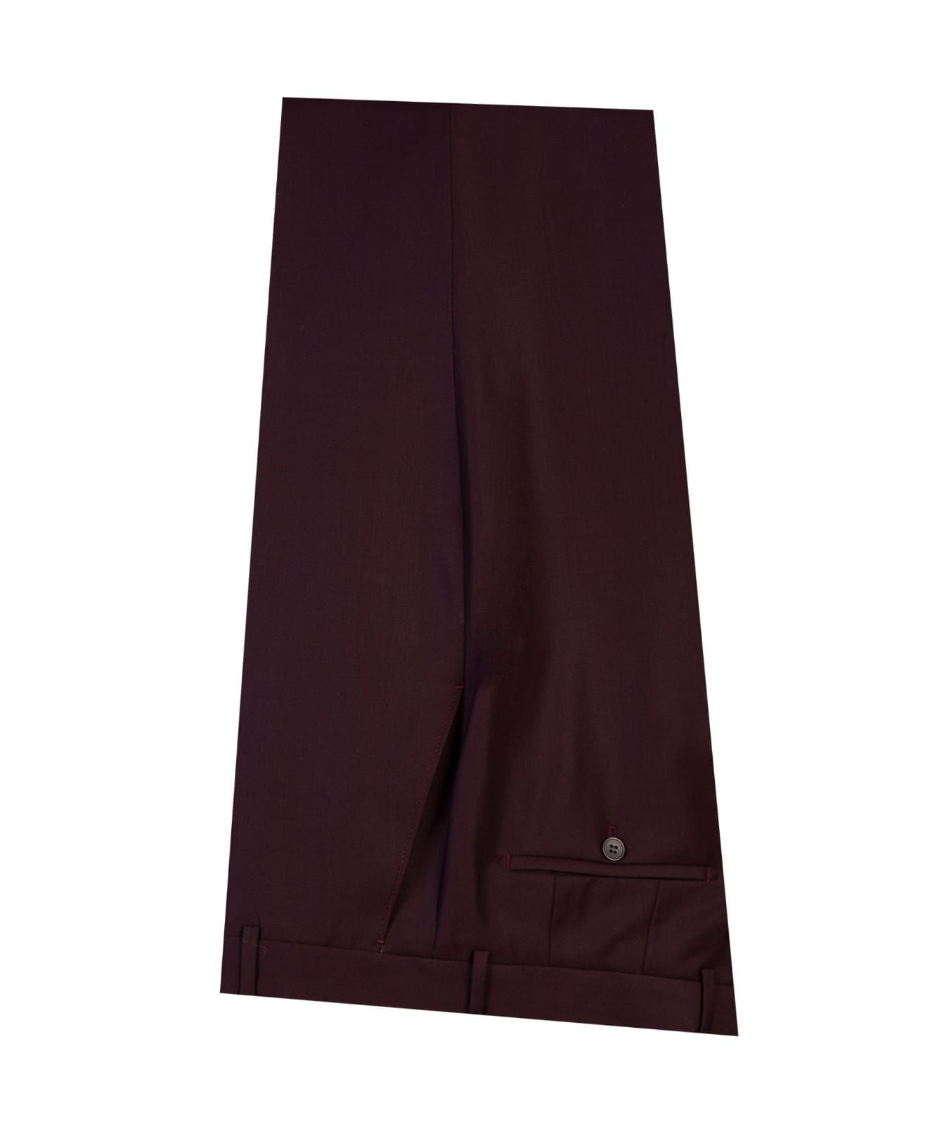 Trendy Burgundy Peak Lapel Double Breasted Men’s Suits