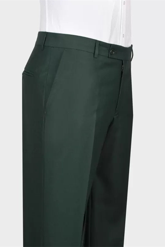 Trendy Dark Green Shawl Lapel Double Breasted Wedding Suit