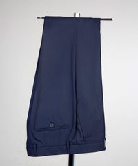 Trendy Navy One-Button Three-Piece Peak Lapel Men’s Suit