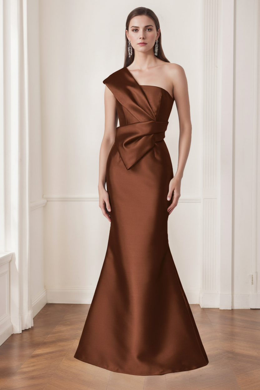 Trumpet/Mermaid One-Shoulder Sleeveless Floor-Length Mother of the Bride Dresses