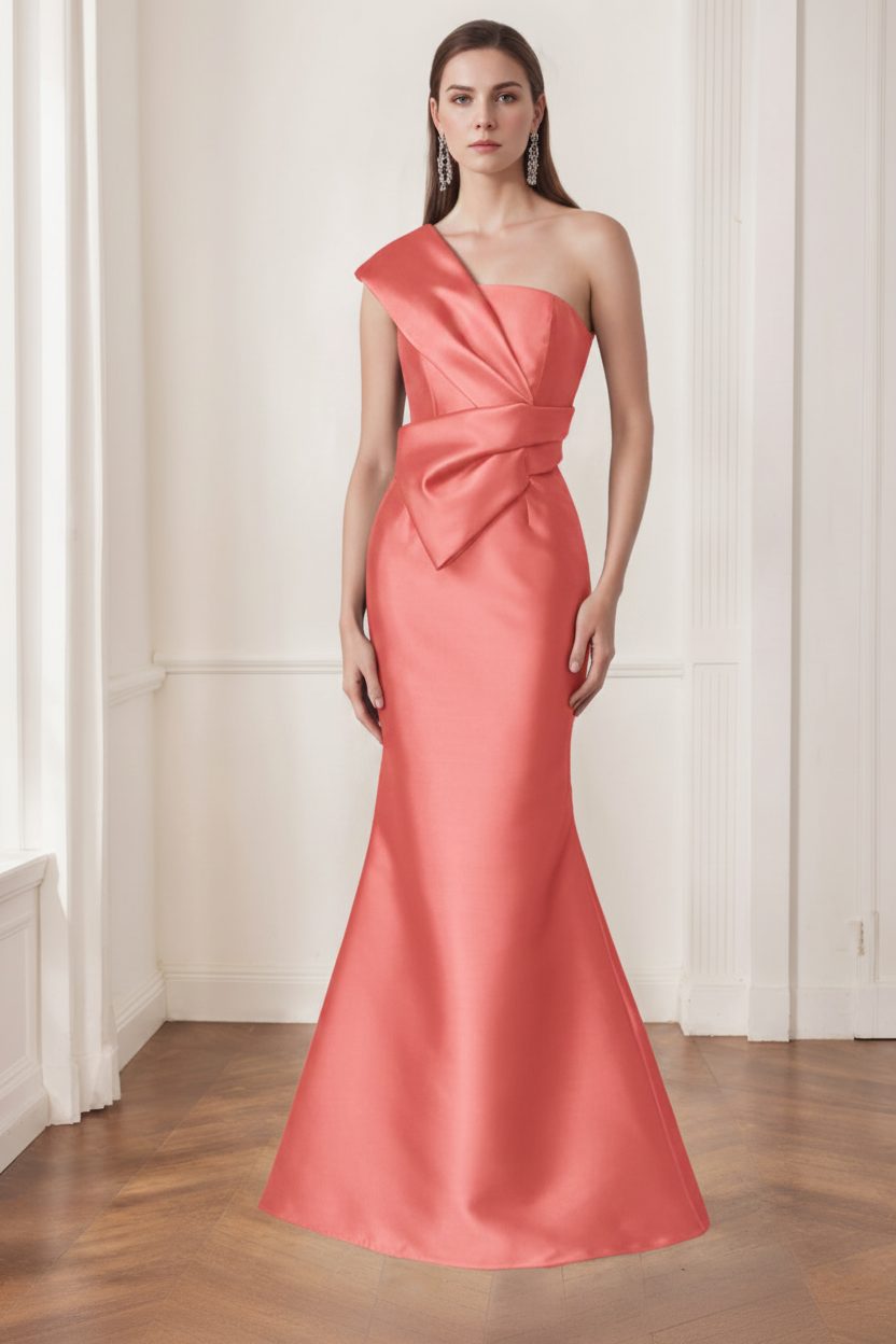 Trumpet/Mermaid One-Shoulder Sleeveless Floor-Length Mother of the Bride Dresses