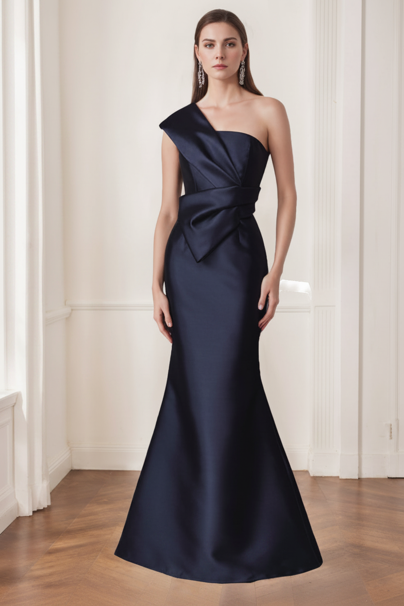 Trumpet/Mermaid One-Shoulder Sleeveless Floor-Length Mother of the Bride Dresses