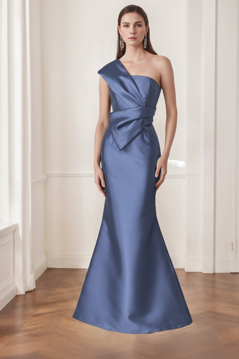Trumpet/Mermaid One-Shoulder Sleeveless Floor-Length Mother of the Bride Dresses