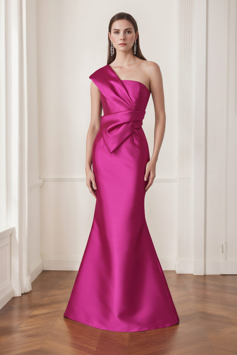Trumpet/Mermaid One-Shoulder Sleeveless Floor-Length Mother of the Bride Dresses