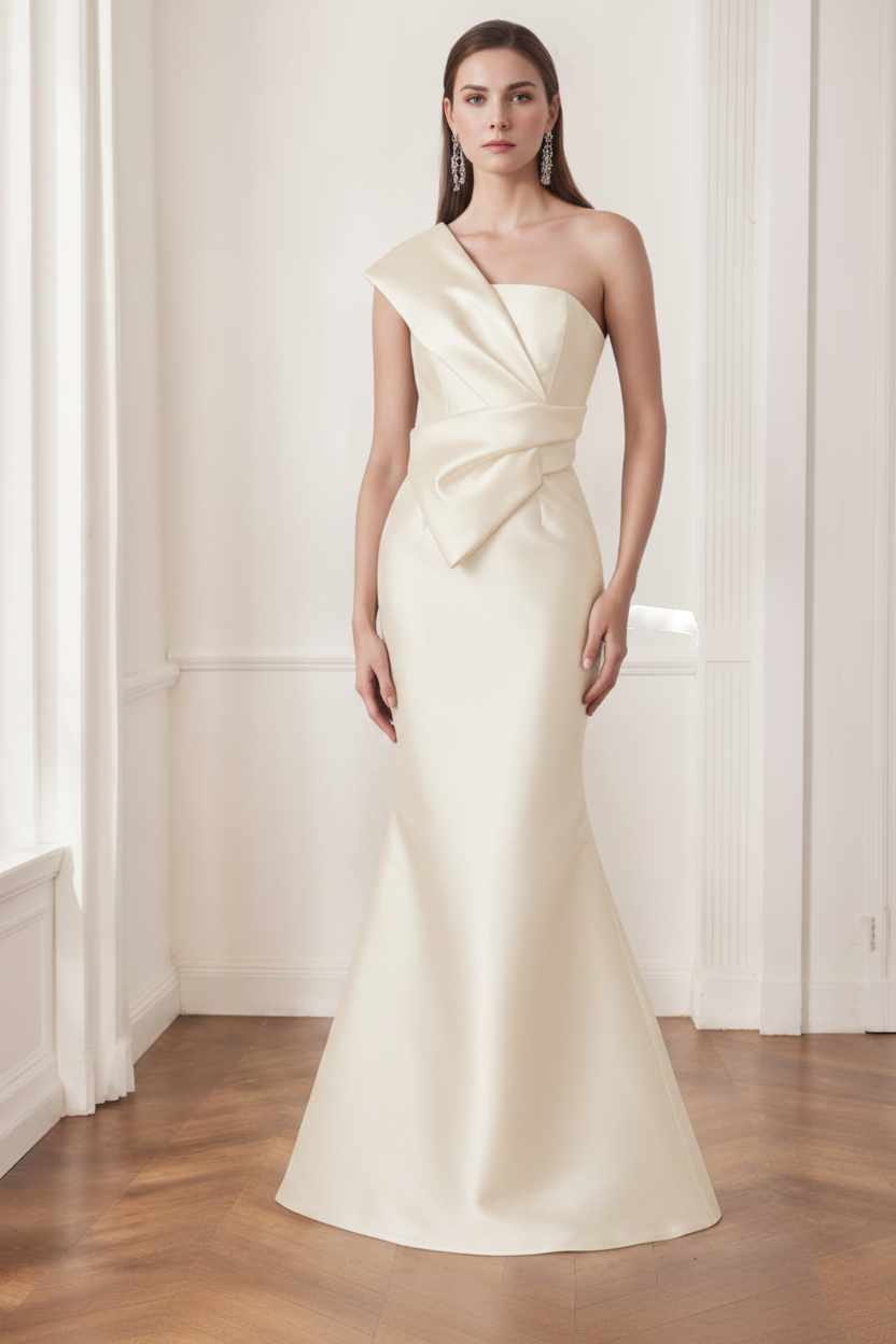 Trumpet/Mermaid One-Shoulder Sleeveless Floor-Length Mother of the Bride Dresses