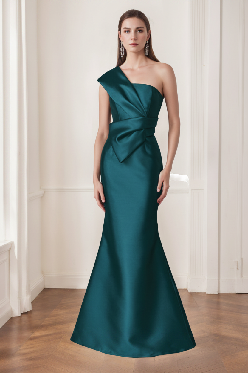 Trumpet/Mermaid One-Shoulder Sleeveless Floor-Length Mother of the Bride Dresses
