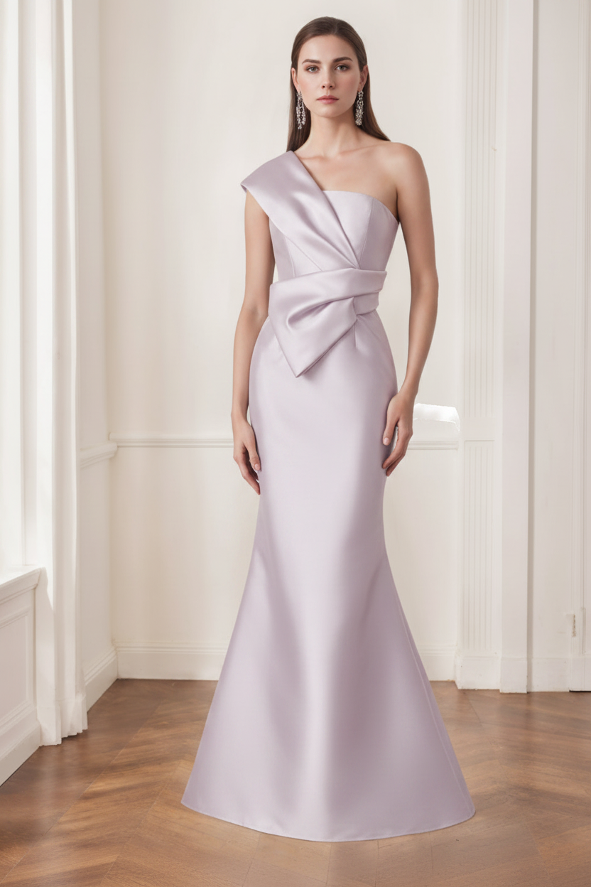 Trumpet/Mermaid One-Shoulder Sleeveless Floor-Length Mother of the Bride Dresses