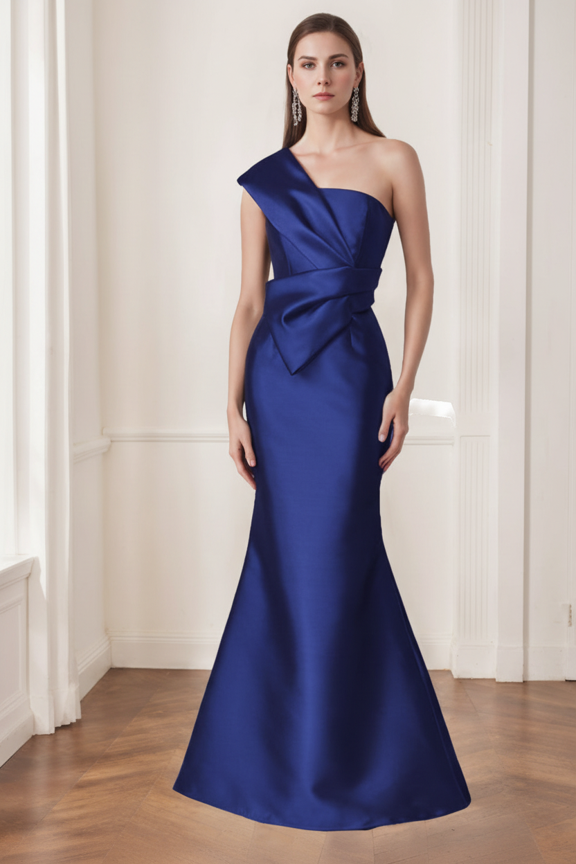 Trumpet/Mermaid One-Shoulder Sleeveless Floor-Length Mother of the Bride Dresses