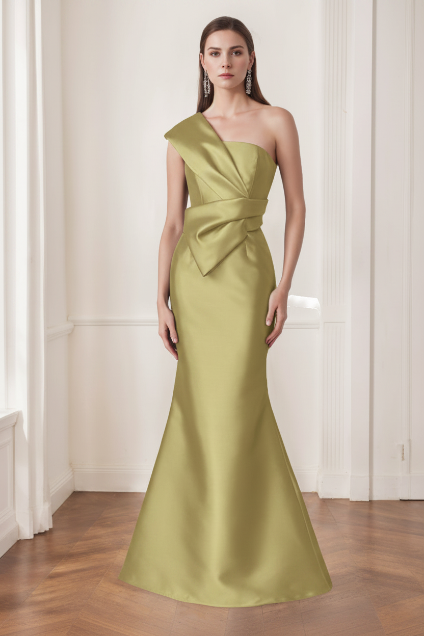 Trumpet/Mermaid One-Shoulder Sleeveless Floor-Length Mother of the Bride Dresses