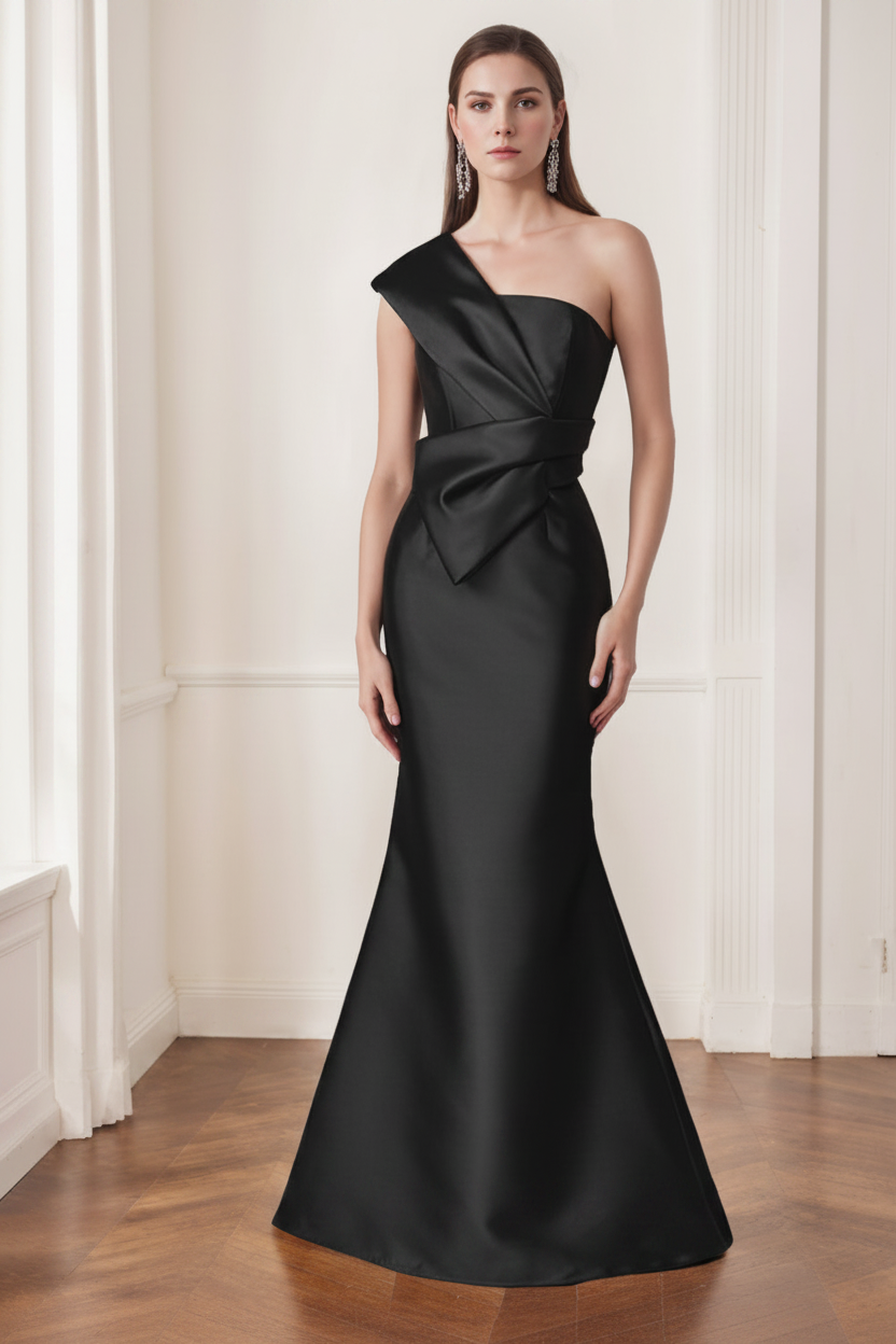 Trumpet/Mermaid One-Shoulder Sleeveless Floor-Length Mother of the Bride Dresses