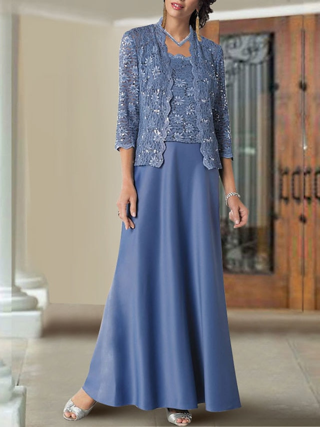 Sheath Column Spaghetti Straps Floor Length Mother Of The Bride Dresses