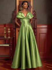 Unique V-Neck Sleeveless A-Line Mother Of The Bride Dresses with Ruffles