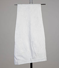 White Jacquard Shawl Lapel Three-Piece Men’s Wedding Suit