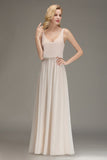 MISSHOW offers A-line Chiffon Floor Length Bridesmaid Dress Sleeveless Evening Swing Dress at a good price from Misshow