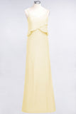 MISSHOW offers A-Line Chiffon Spaghetti V-Neck Bridesmaid Dress Sleeveless Maid of Honor Dress at a good price from Misshow