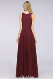 MISSHOW offers A-Line Chiffon V-Neck Sleeveless Bridesmaid Dress Floor-Length Ruffles Side Split Evening Gown at a good price from 100D Chiffon to A-line Floor-length them. Lightweight yet affordable home,beach,swimming useBridesmaid Dresses.