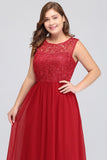 MISSHOW offers gorgeous Red Jewel party dresses with delicately handmade Lace in size 0-26W. Shop Floor-length prom dresses at affordable prices.