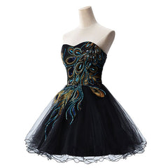 MISSHOW offers gorgeous Black Sweetheart party dresses with delicately handmade Embroidery in size 0-26W. Shop Mini prom dresses at affordable prices.