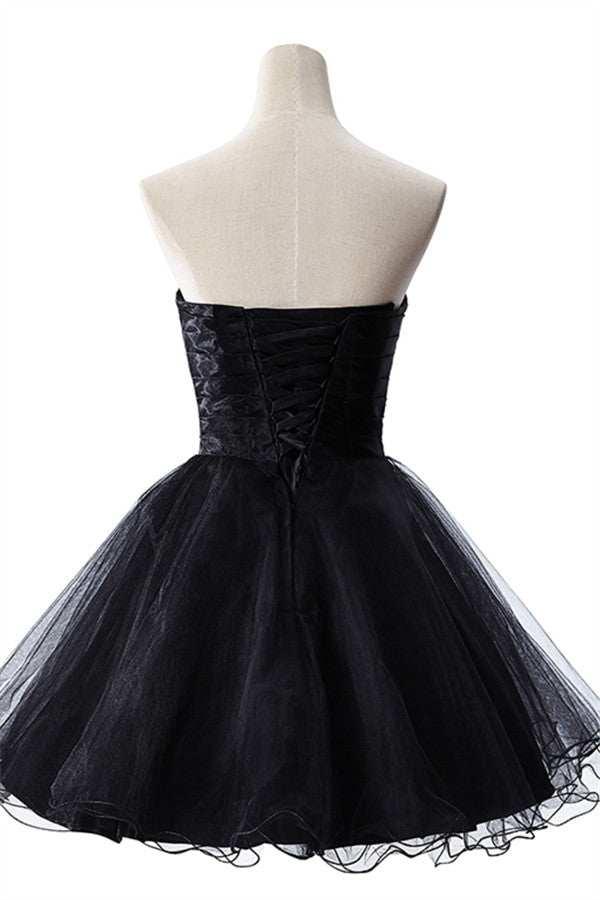 MISSHOW offers gorgeous Black Sweetheart party dresses with delicately handmade Embroidery in size 0-26W. Shop Mini prom dresses at affordable prices.
