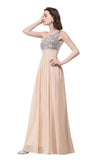 MISSHOW offers A-line Floor-length Chiffon Evening Dress with Sequined at a cheap price from Champagne,Mint Green, 100D Chiffon,Sequined to A-line Floor-length hem. Stunning yet affordable Sleeveless Prom Dresses,Evening Dresses.