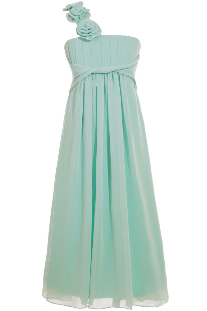 MISSHOW offers gorgeous Mint Green One Shoulder party dresses with delicately handmade Ruffles,Pattern,Cascading Ruffle in size 0-26W. Shop Floor-length prom dresses at affordable prices.