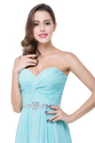 A plus size Mint Green bridesmaid dress made of 100D Chiffon are trendy for  . Shop MISSHOW with elaborately designed Crystal,Ruffles gowns for your bridesmaids.