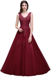MISSHOW offers A-line Floor-length Tulle Bridesmaid Dress with Appliques at a cheap price from White,Ivory,Pearl Pink,Dusty Rose,Red,Burgundy,Dark Navy,Black,Silver, Tulle to A-line Floor-length hem. Stunning yet affordable Sleeveless Evening Dresses,Bridesmaid Dresses.