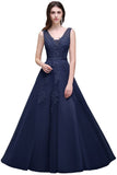 MISSHOW offers A-line Floor-length Tulle Bridesmaid Dress with Appliques at a cheap price from White,Ivory,Pearl Pink,Dusty Rose,Red,Burgundy,Dark Navy,Black,Silver, Tulle to A-line Floor-length hem. Stunning yet affordable Sleeveless Evening Dresses,Bridesmaid Dresses.